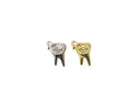 18k Smiling Gold Tooth Charm, Tooth Pendant, Teeth Charms, Tooth Pendant, Unique minimalist jewelry, Charms for dentists CPG2296,CPS2296