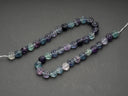 Natural Rainbow Fluorite Beads, 3 Styles Available: #001 Grooved Barrel, #002 Roundelle #003 Grooved Drum #004 Flower, FL001-004