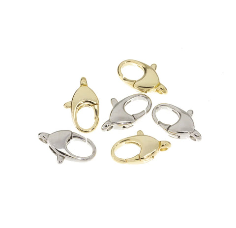 Gold Or Silver Lobster Claw Clasp,Shiny Gold And Silver Lobster Clasp,Lobster Trigger Clasp,Clasp For Bracelet And Necklace,CLG223-CLS223