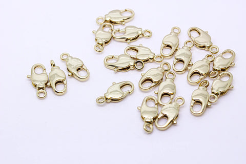 Small Gold Or Silver Swivel Lobster Clasp, 12x6mm, Small size gold Lobster Clasp, Turn 360 degrees, 20pcs or more, WHOLESALE,CLG063,CLS063
