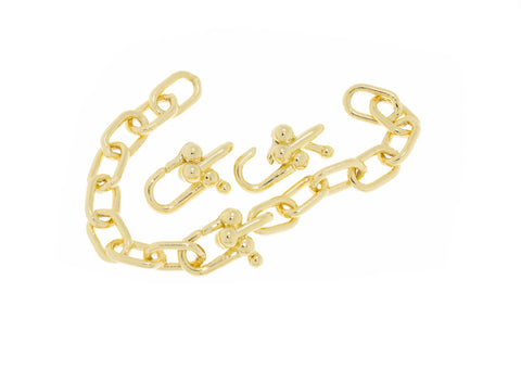 Gold Or Silver U Clasp For U Chain,Push In U Clasp Gold,U Shape Shape Clasp With Spring Gate, 1 pc,5pcs or 10 pcs, WHOLESALE,CLG231-CLS231