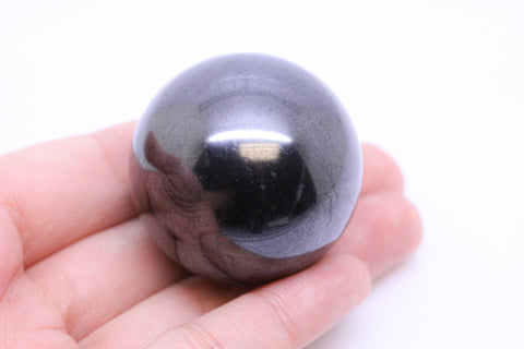 Natural 3.5cm Shungite Sphere, EMF Protection, Meditation, Protection, Healing stone, Home Decor, Detox, Purification