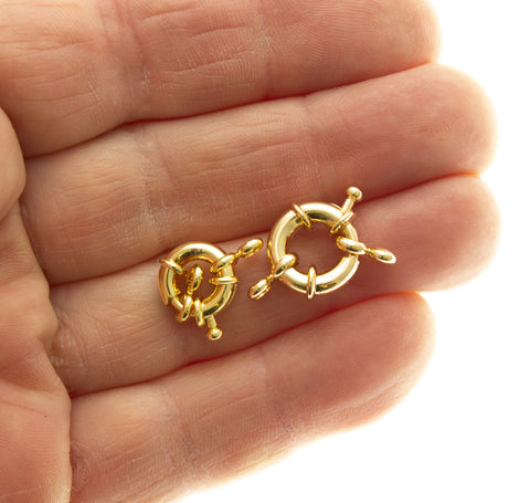 Sailor Clasp, Gold Sailors Clasp,Spring Ring Clasp, PBC-126G , BC-16