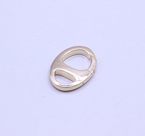 14K Spring Gate Ring Clasp,High polished,Multi Purpose Use, Good For Bracelet Or Necklace, PBC-76