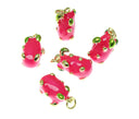 Fun Dragon fruit Charm, Enamel Dragonfruit, Super Cute Fruit Charm, Pitaya, Vegan, Farmers Market, Summer Fruit Charm for Jewelry, CPG1743