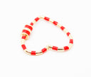 Red enamel Heart Screw on Clasp, CLG108