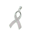 Breast Cancer Awareness  Ribbon Pendant Charm,Pink Ribbon Charm,CPS269