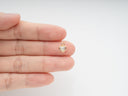 Gold Small Dainty CZ Heart Charm, cz heart trinket, Minimalist Heart, CZ Heart jewelry, little cz heart charm, 6mm, CPG1025