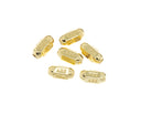 Tube Spacer Bead For Bracelet Or Necklace,Monogram Gold Spacer Bead ,Large Hole Spacer Bead For Elastic Cord Or Chain Bracelet ,SPG009