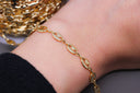 Gold or Silver Button Chain, Infinity link Chain, Button Oval Link Chain, 7x5.5mm,CHG043-CHS043