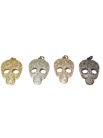 Cz skull cut out pendant,CP401