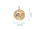 Elephant Necklace - 18k Gold Plated, Pendant Jewelry, Gift Ideas, loyalty, power, wisdom, and fertility, gold medallion jewelry, CPG2111