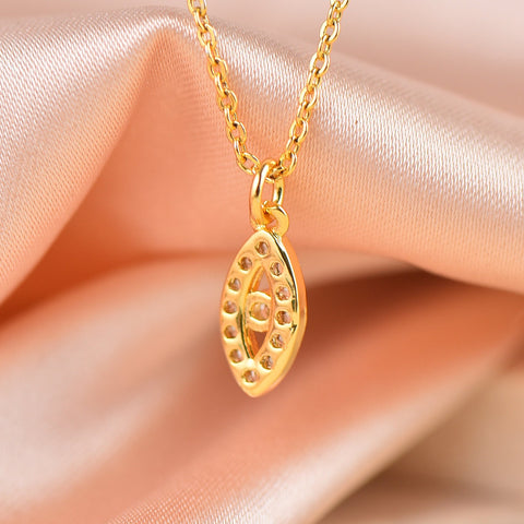 Gold Micro Pave Evil Eye Charm,Charm For Bracelet Or Necklace, CP436