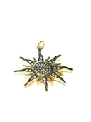 Cz set starburst pendant
