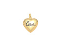 18k Gold Love Locket Heart Charm Valentine's Day Gift, A Meaningful Gift For Someone Special, Heart Charm For a Friend, Gift, CPG2159