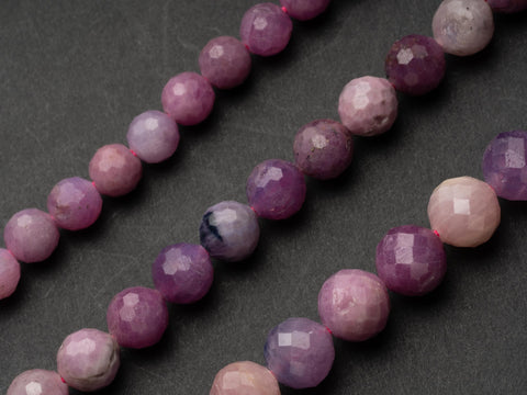 Real Genuine Natural Purple Pink Ruby Gemstone Faceted, 3 Different Styles, 8mm, 7mm, 6mm FR127, FR153, FR128