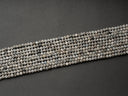 Natural Grey Zircon Beads, Pepper Zircon Beads, 2mm, 3mm and 4mm, FR142, FR144, FR145