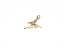 CZ Paved Gold Butterfly, Sparkly Butterfly charm for necklace or earrings, Dainty charm, CPG772