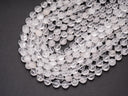 Natural Milky White Quartz Star Cut Disc Beads, 10mm disc, Natural Quartz beads, Natural Crystal Stone, Full Strand, DS018