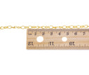 Gold 4mm Curb Cuban Chain,Dainty Oval Curb Chain For Jewelry Making,Oval Cuban Curb Chain For Necklace And Bracelet,CHG0076