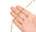 Gold Oval Link Alternating Chain,Shiny Smooth Gold Chain For Jewelry Making,Mix Oval And Round Link Chain For Necklace And Bracelet,CHG098