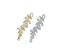 Gold Leaf Charm,Vine Gold leaf, CZ Leaf Pendant, CPG275-CPS275
