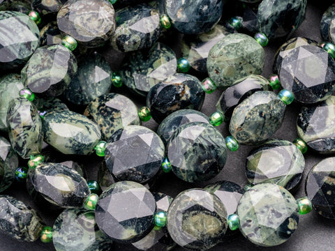 AA Natural Kambaba jasper Star Cut Disc Beads, 12mm disc, Natural Citrine beads, Natural Citrine Stone, Full Strand, DS021