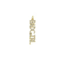 Bad Girl Monogram charm,Gold Monogram Wording BADGIRL Charm,BAD GIRL Word Charm,CPG164