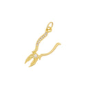 Gold Pliers Tool With CZ,Tool Charm For Handy Person,Pliers Charm For Jewelry Making,Household Repairs Dainty Pliers Charm,CPG2443
