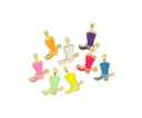 Cowboy Enamel Boot Charm,Western Cowboy Boots Pendant For Necklace,Cowgirl Boots For Necklace,CPG2011