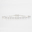 Elegant Pear-Cut Cubic Zirconia Tennis Bracelet, BRG-BRS085