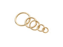 18K Gold Plated Closed Circle Karma Charm Minimalist Jewelry Connector Dainty Simple Necklace Pendant Jewelry CPG2114