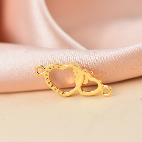 Butterfly Heart Connector Can Be Used For Necklace Or Bracelet , Micro Pave CZ Butterfly Heart Connector,  CNG037