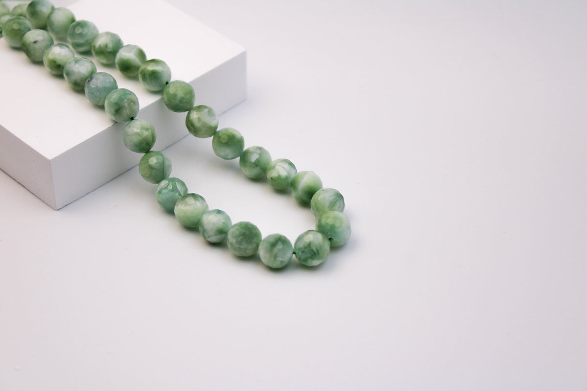 Angelite: Green Faceted 10mm