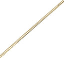 Gold Curb Link Chain,Flat Curb Chain For Jewelry Making,4mm Shiny Curb Chain,CHG030