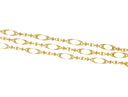 Gold Oval Link Alternating Chain,Shiny Smooth Gold Chain For Jewelry Making,Mix Oval And Round Link Chain For Necklace And Bracelet,CHG098