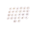 MOP Shell Inlay Monogram Initial Letter Charm,Disc Circle Alphabet initial Charm For Jewelry Making,MOP Round Monogram Letter Charm,CPG812