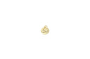 18k Gold or Silver Skull Medallion cz Pendant, Individuality, Danger, Edgy, CZ medallion, CPG1351