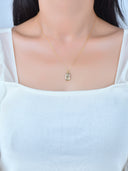 Evil Eye CZ Charm,Dainty Gold Charm,Bezel Set CZ Turkish Jewelry, Moon And Star Charm, Gold Evil eye Charm,CPG115