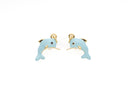 Dolphin Gold Charm ,Jumping Dolphin Charm,Sealife Nautical Colorful Dolphin Charm For Necklace,Dolphin Charm For Bracelet Or Earrings,CPG581