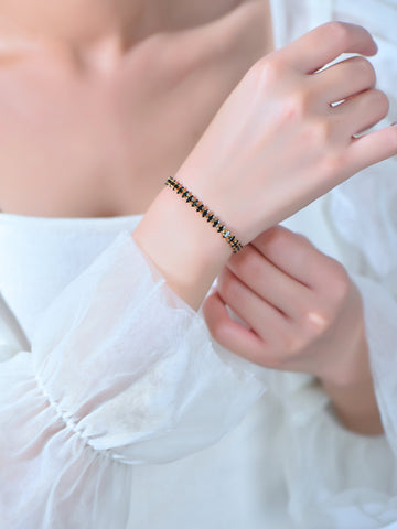 Tennis Bracelet,Tennis Bracelet with Adjustable Closure,Classic And Minimalist Timeless Design