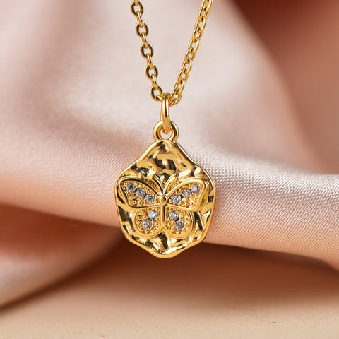 Butterfly Charm Pave With CZ,Gold or Silver Micro Pave CZ Charm,14K Gold Plated Dainty Micro Pave CZ Charm,CPG179, CPS179