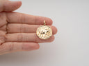 Elephant Necklace - 18k Gold Plated, Pendant Jewelry, Gift Ideas, loyalty, power, wisdom, and fertility, gold medallion jewelry, CPG2111