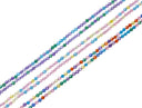 4mm  Faceted Round AAA Zircon Beads,Zircon Faceted Round Beads,3 Different Combinations Of Colorful Sparkly Round Beads.RE10-11-12