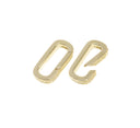 Oval Elongated Push Gate Clasp,Long Spring Gate Gold Clasp,Paper Clip Chain Clasp,Clasp For Chain Bracelet And Necklace,CLG220