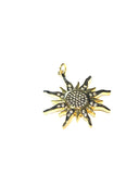 Cz set starburst pendant