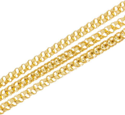 Gold Round Snake Chain,Round Lacy 4mm Chain,Gold Lacy Round Chain For Jewelry Making,Chain For Necklace And Bracelet,CHG0056