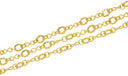 Infinity Gold Chain,Gold Infinity And Ring Link Chain,Forever Infinity Braided Chain For Jewelry Making,CHG0057