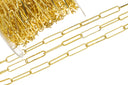 Gold Elongated 22MM Paperclip Chain,Paperclip Chain For Jewelry Making,Large Paperclip Chain For Necklace And Bracelet,CHG0084