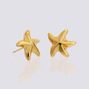 Gold Stainless Starfish Stud Earrings, ERG553